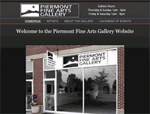 Tablet Screenshot of piermontfinearts.com